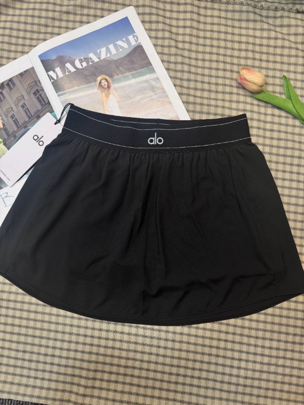 💓ALO Yoga Match Point Tennis Skirt👧 Black NWT Sports/Holiday/Travel